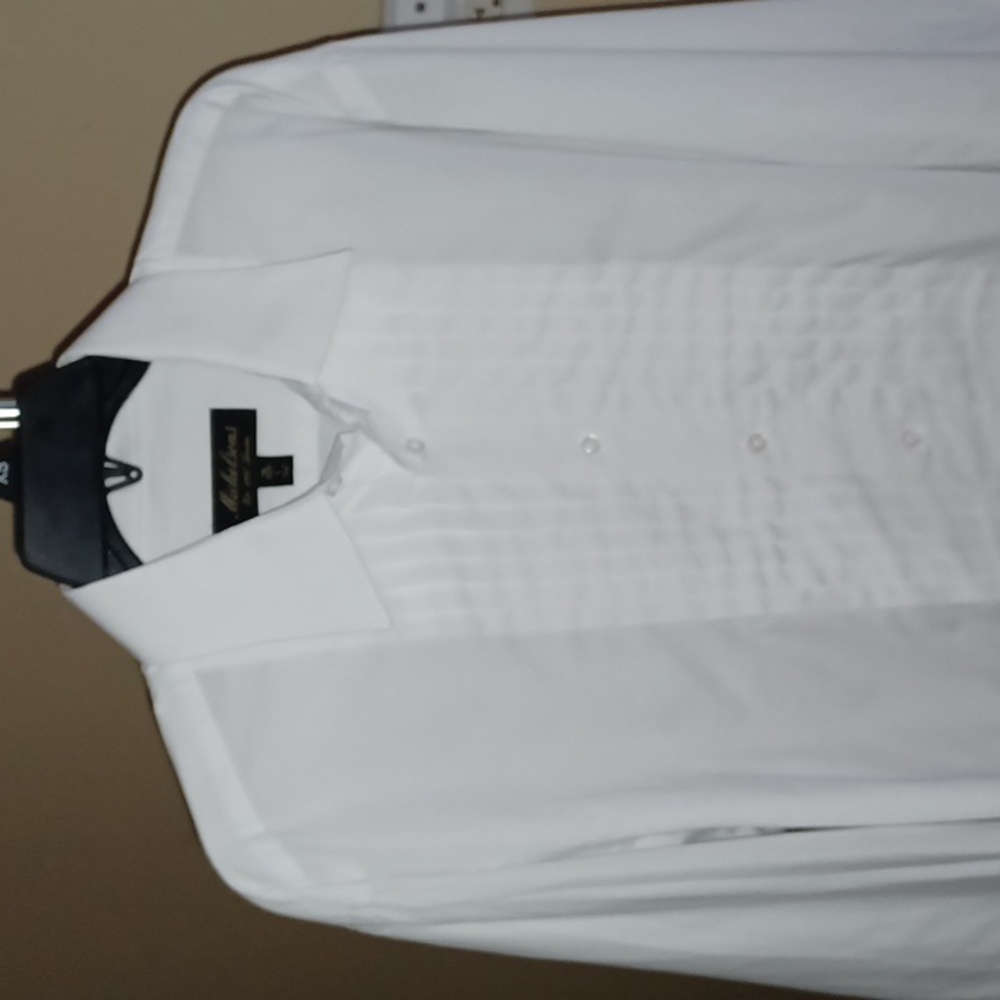Michelson London Men's Pleated Dress Shirt
